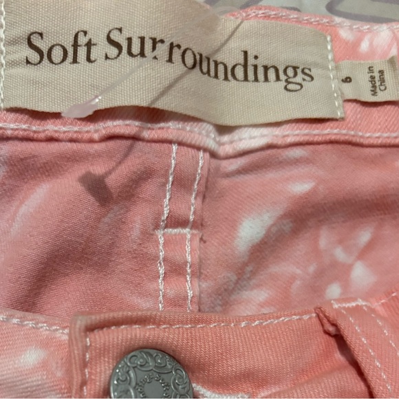 Soft Surroundings Pink Tie-Dye Jeans - Picture 4 of 5